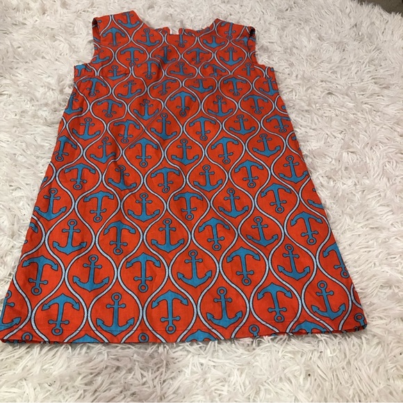 Haley And The Hound Shift Dress Nautical Anchors Size 7 - Picture 1 of 5